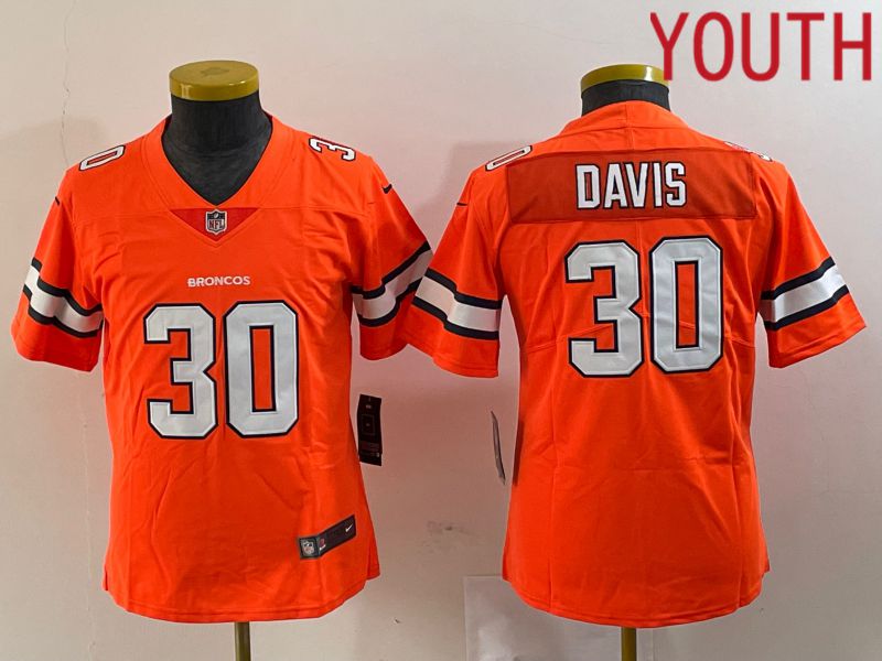 Youth Denver Broncos #30 Terrell Davis Orange Generation 2024 Nike Limited NFL Jersey->denver broncos->NFL Jersey